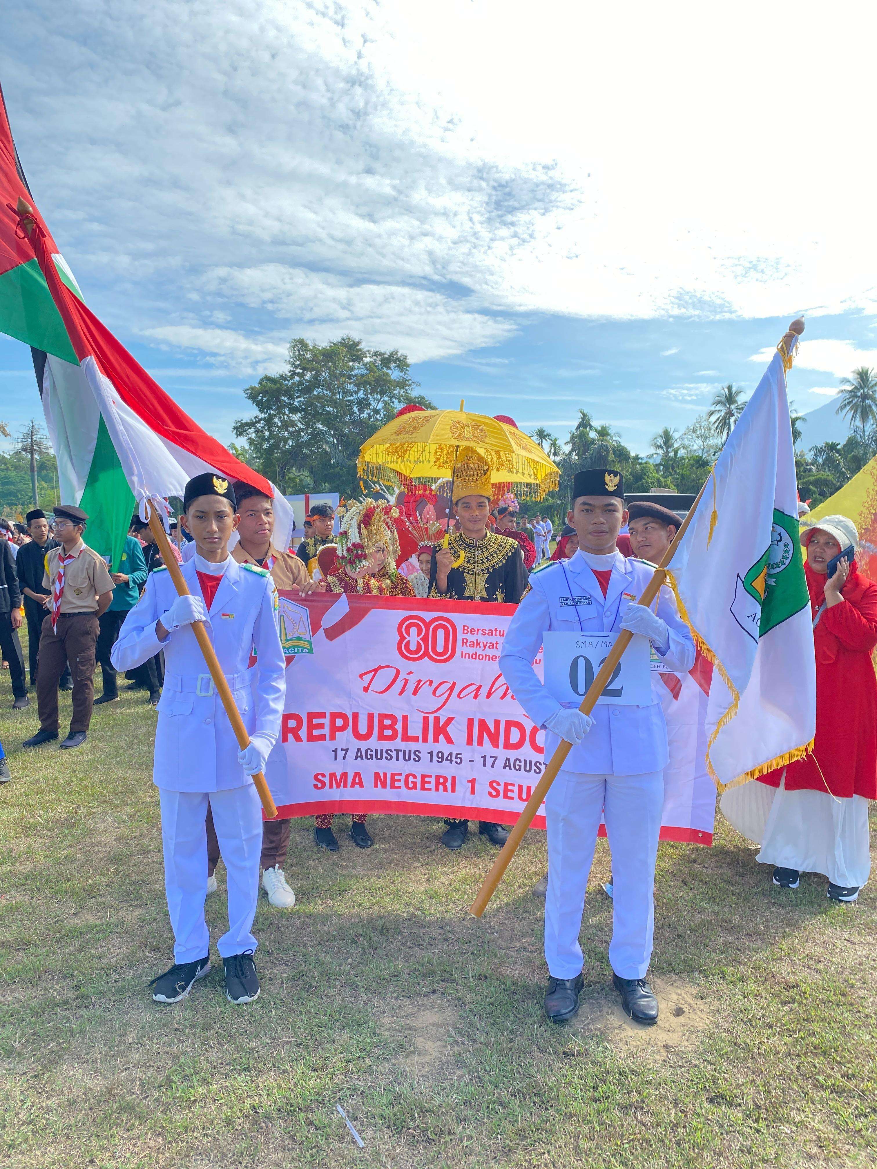 Serba-Serbi Karnaval Peringatan HUT Kemerdekaan RI 2025 SMA Negeri 1 Seulimeum